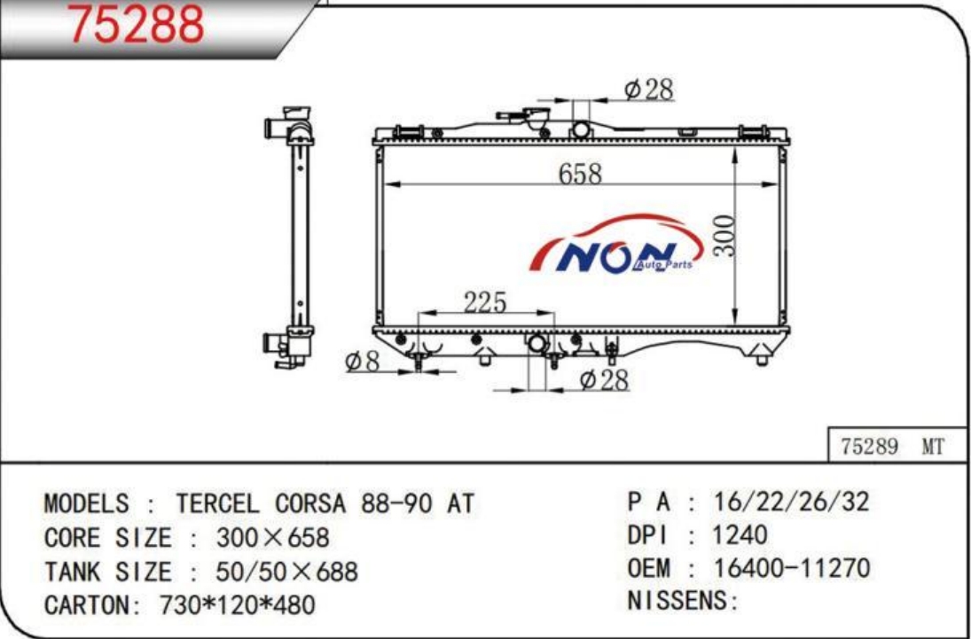 TERCEL CORSA 88-90 AT 