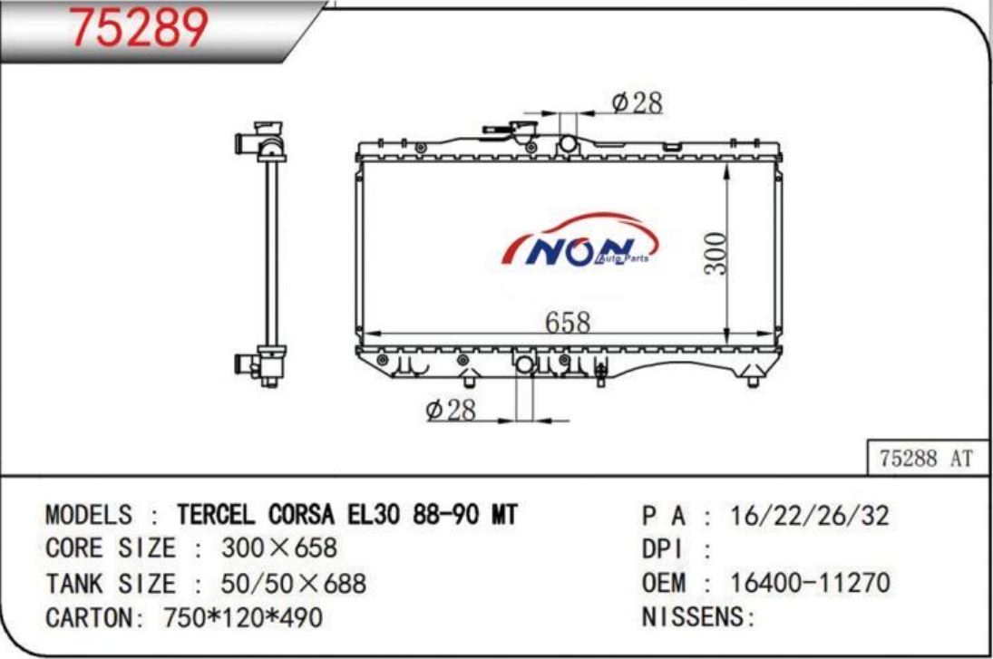 TERCEL CORSA EL30 88-90 MT  